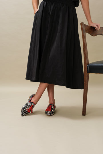 BERLIN Loafer Dotted Black / Red